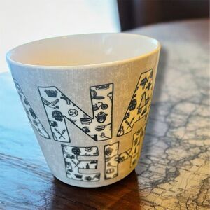 Canada EH? Funny Canadian Souvenir Coffee Mug Grace Maple Leaf Letter Design EUC